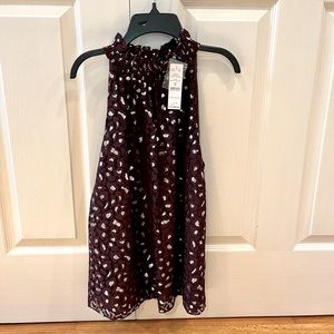 White House Black market purple/silver tank top